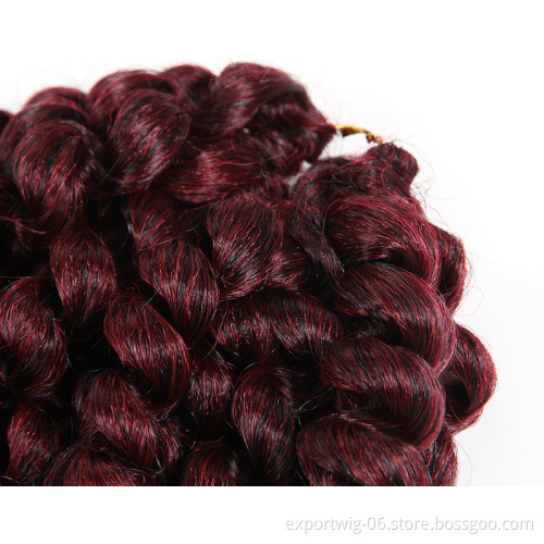 Wholesale Passion Twist  Braiding 8 Inches Synthetic Crochet Braid Hair Curl Wand  Crochet Hair Passion Twist Ombre Extension